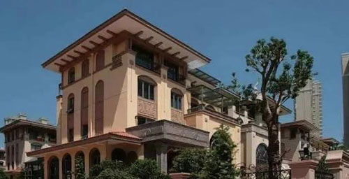 在農村小別墅用真石漆裝修外墻，效果圖美絕了